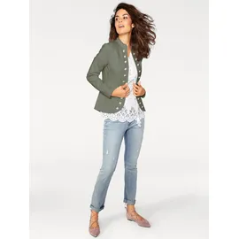 Heine Jersey-Blazer in oliv | Gr.: 34