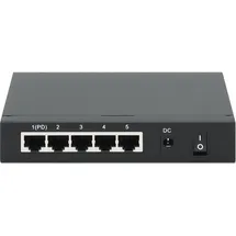 Intellinet Network Solutions Intellinet 5-Port PoE+ Gigabit Switch PoE-Passthrough, - Schwarz