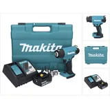Makita DHG 181 RT1K Akku Heißluftgebläse 18 V 150 - 550°C + 1x Akku 5,0 Ah + Ladegerät + Koffer