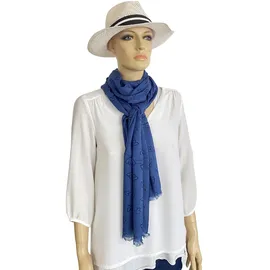 COLLEZIONE ALESSANDRO Herzchenschal " Babsi " in blau | Gr.: onesize