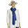 COLLEZIONE ALESSANDRO Herzchenschal " Babsi " in blau | Gr.: onesize