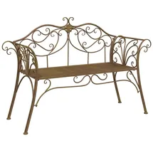 vidaXL Gartenbank 130 x 47 x 90 cm Antikbraun