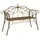 vidaXL Gartenbank 130 x 47 x 90 cm Antikbraun
