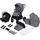 lionelo MIKA PLUS 3in1 Buggy 0-48 Monate bis zu 22 kg Babywagen bis zu 9 kg Kindersitz Babytrage bis zu 13 kg, Rückenlehne verstellbar, Dämpfung, 360° Räder, XXL-Verdeck