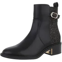 Ital-Design Freizeit Stiefelette Damen Schwarz 37