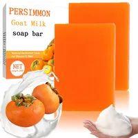 Persimmon Soap - 2er Pack Persimmon Kernseife Natur - Kaki Seife gegen Körpergeruch - Neutralisiert geruchsbildende Substanzen - Seife für Gesicht und Körper, Tiefenreinigung, Feuchtigkeitsspendend