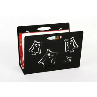 Szagato Zeitungsständer Zeitungsständer SZAGATO Made in Germany Zeitschriftenständer Metall (1 St) schwarz 32 cm x 23 cm x 12 cm