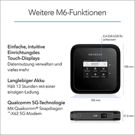 Netgear Nighthawk M6 5G Wi-Fi 6, AX3600 (MR6150-100)