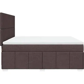 vidaXL Boxspringbett 180 x 200 cm Dunkelbraun