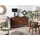 Beliani Sideboard 123 x 78 x 39 cm Dunkelbraun / Schwarz