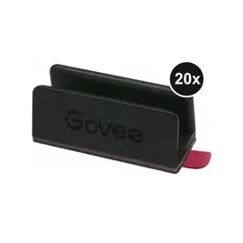 Govee Neonlichtschlauch Clips Kunststoff 20 Stück Schwarz