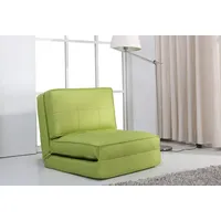Schlafsessel Jugendsessel Gästebett Kindersessel Klappsessel Kunstleder grün groß