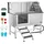 Vevor Hundewaschstation Edelstahl, 1500x700x1495mm Tierpflegewanne mit Treppe, PE-Wasserfilterplatte, Wasserhahn, Duschkopf & Seifenhalter, für große, mittelgroße & kleine Haustiere (linke Tür)