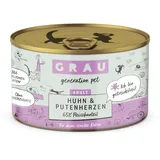 Grau Adult Getreidefrei Huhn & Putenherzen 12 x 200 g
