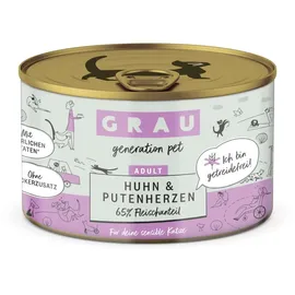 Grau Adult Getreidefrei Huhn & Putenherzen 12 x 200 g