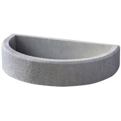 BUSCHBECK Sockelerhöhung, halbkreis, BxL: 104 x 65 cm, Stärke: 40 mm, weiß - weiss