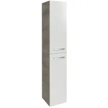 Fackelmann B.Style Hochschrank 30 x 162 x 31,6 cm Weiß/Grau Holz