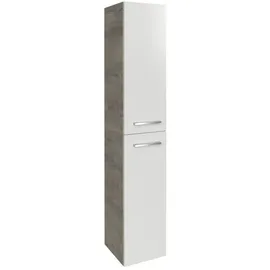 Fackelmann B.Style Hochschrank 30 x 162 x 31,6 cm Weiß/Grau Holz