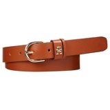 Tommy Hilfiger Essential Effortless 2.5 Leather Belt W75 Tan,