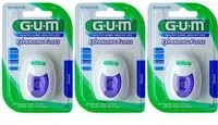 GUM® Expanding Floss Fil dentaire légèrement ciré en nylon Dentaire 3x30 m