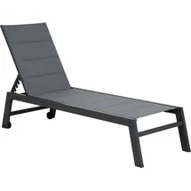 Happy Garden Barbados Sonnenliege 198 x 61 x 95 cm Grau