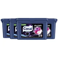 (0,39€/WL) Coral Allin1 Waschmittel Caps Black Velvet Colorwaschmittel 4 X 16 WL
