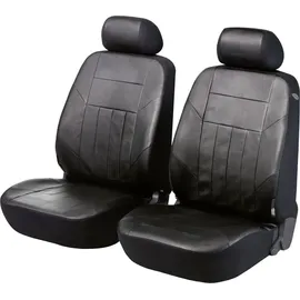 Walser Autositzbezug Kunstleder Soft Nappa schwarz für zwei Vordersitze