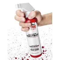 Maskworld Theaterschminke Blutsplatter Kunstblut Sprühflasche 400 ml (2-tlg), Blutflasche mit Sprühaufsatz – für Effekte wie im Splatterfilm! rot