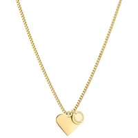 Liebeskind Berlin Halskette mit Anhänger Edelstahl Gold
