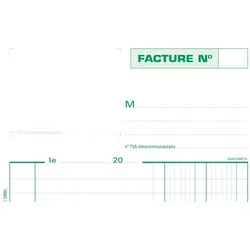 EXACOMPTA Manifold Rechnungen 210 x 148 mm selbstdurchschreibendes Duplikat 50 Blatt