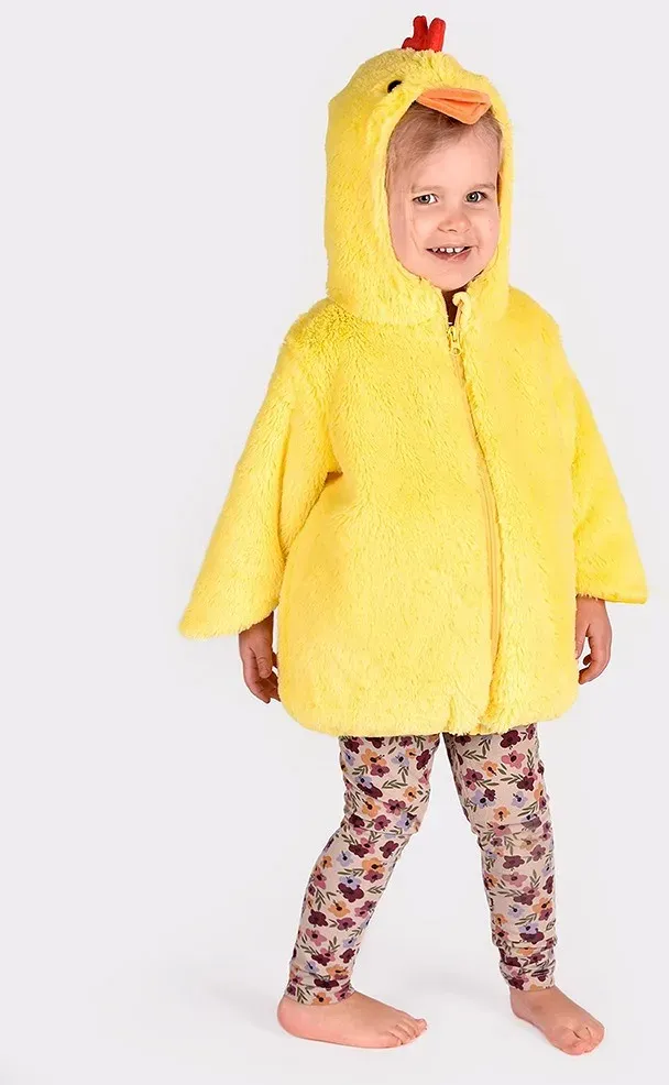 Küken Kinderkostüm Größe 98-104 Gelb Polyester für 2-4 Jahre - Den Goda Fen - Mit Schwanzfeder, Waschbar bei 40 °C