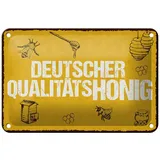 femer gmbh Blechschild Deutscher Qualitätshonig Honig 4 verschied. Größen, Bienen