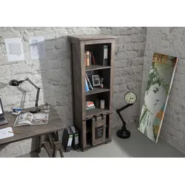 Massivmoebel24 Bücherregal 60 x 45 x 180 cm Grau