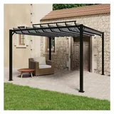 vidaXL Pergola mit Lamellendach 3 x 3 m Anthrazit