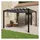 vidaXL Pergola mit Lamellendach 3 x 3 m Anthrazit