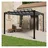vidaXL Pergola mit Lamellendach 3 x 3 m Anthrazit