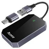 Aceele CarPlay Wireless Adapter für Apple iPhone iOS 10+, USB C/A Car Play Adapter Plug and Play, Der Mini-CarPlay-USB-Dongle-Stick für Autos ab 2016 (Android Nicht unterstützt)