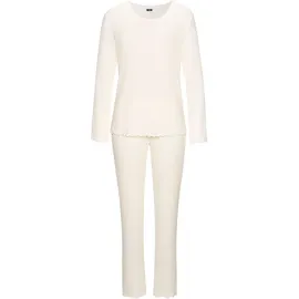 VIVANCE Pyjama unifarben Weiß 40/42
