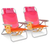 HOMECALL Campingstuhl Klappstuhl Pink