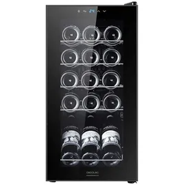 Cecotec Bolero Grandsommelier 1550 Black Compressor, 15 Flaschen, Leise, Hohe Leistung, Temperaturregelung 5-18 oC, Touch-Steuerung, LED Innenbeleuchtung, Geräuschpegel von nur 39 dB