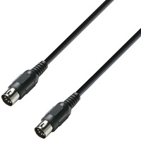 Adam Hall Cables 3 m DIN (5-pin) Schwarz