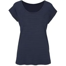 beachtime by lascana Kurzarmshirt Damen navy Gr.48/50