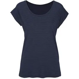beachtime by lascana Kurzarmshirt Damen navy Gr.48/50