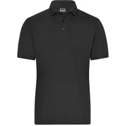 Herren Bio Workwear Poloshirt Stretch JN1806, schwarz, Größe 6XL - schwarz - 6XL