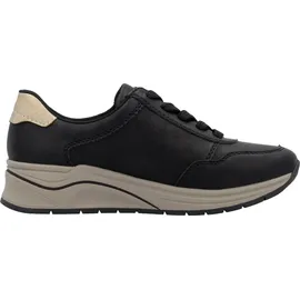 Rieker Keilsneaker Damen goldfarben/schwarz 41