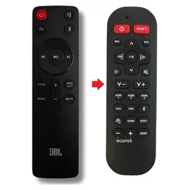 gouyesho VBESTLIFE Soundbar-Fernbedienung, Universeller Soundbar-Fernbedienungs-Ersatz, Passend für JBL Soundbar SB510