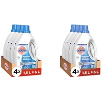 Sagrotan Wäsche-Hygienespüler Himmelsfrische – Desinfektionsspüler für hygienisch saubere und frische Wäsche – 4 x 1,5 l Reiniger im praktischen Vorteilspack (Packung mit 2)