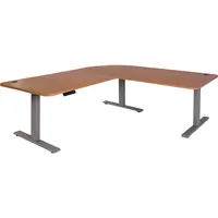 MCW Eck-Schreibtisch MCW-D40, Computertisch elektrisch höhenverstellbar 178x178cm 84kg MVG