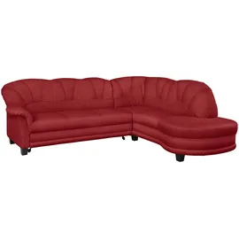 Home Affaire Ecksofa HOME AFFAIRE "Camelita, Landhaus Sofa, 2 Varianten: Recamiere- oder Ottomane, L-Form", rot (bordeaux), B:231cm H:86cm T:81cm, MELROSE/Struktur (100% Polyester);Microfaser PRIMABELLE (100% Polyester);MELROSE (100% Polyester), Sofas, Ecksofa,