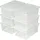 Tectake Schuhbox 33 x 23 x 12 cm 6-tlg. Transparent